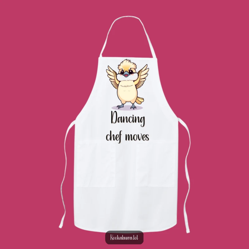 Funny Kawaii Kookaburra Apron: Dance In The Kitchen With This Bird's Fun Style