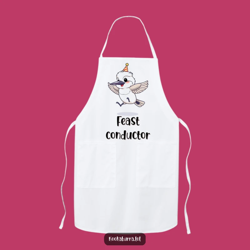 Funny Kookaburra Party Hat Apron: Cook and Celebrate with Festive Flair
