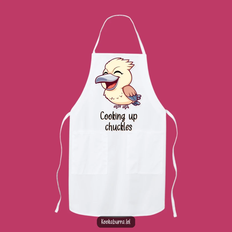 Funny Kookaburra Chef Apron - Humorous Kitchen Wear for Joyful Cooking