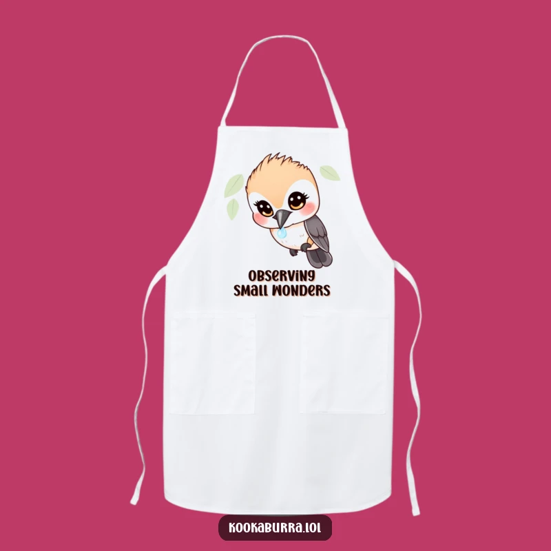Funny Kookaburra Dewdrop Apron: Cook with Hilarious Bird-Inspired Delight