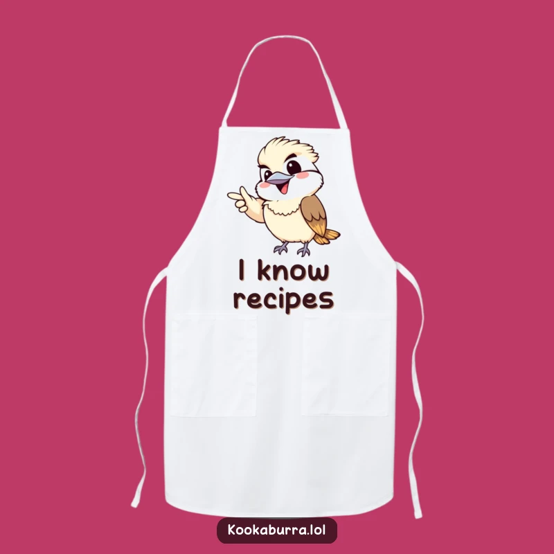 Funny Kawaii Kookaburra Apron: Cook with a Mischievous Grin