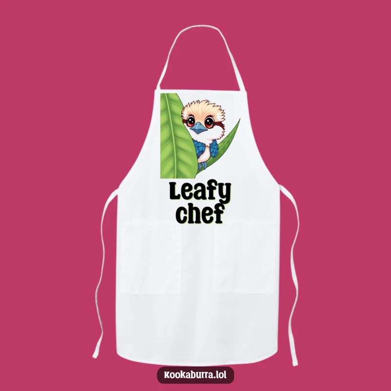 Kitchen Watcher Funny Kookaburra Peeking Apron for Playful Cooks