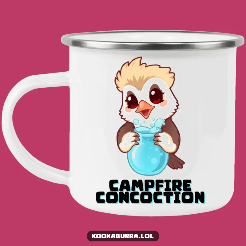 Funny Kookaburra Potion Camping Mug - Campfire Concoctions Gift!