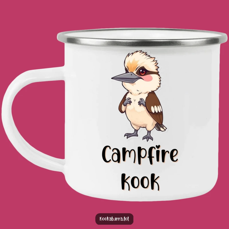 Funny Kookaburra Mimic Camping Mug: Adventure Fuel with a Laugh