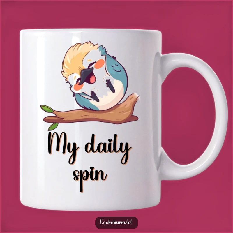 Funny Kawaii Kookaburra Tumbling Mug - Laughing Bird Gift, Humorous Falling Fun Cup