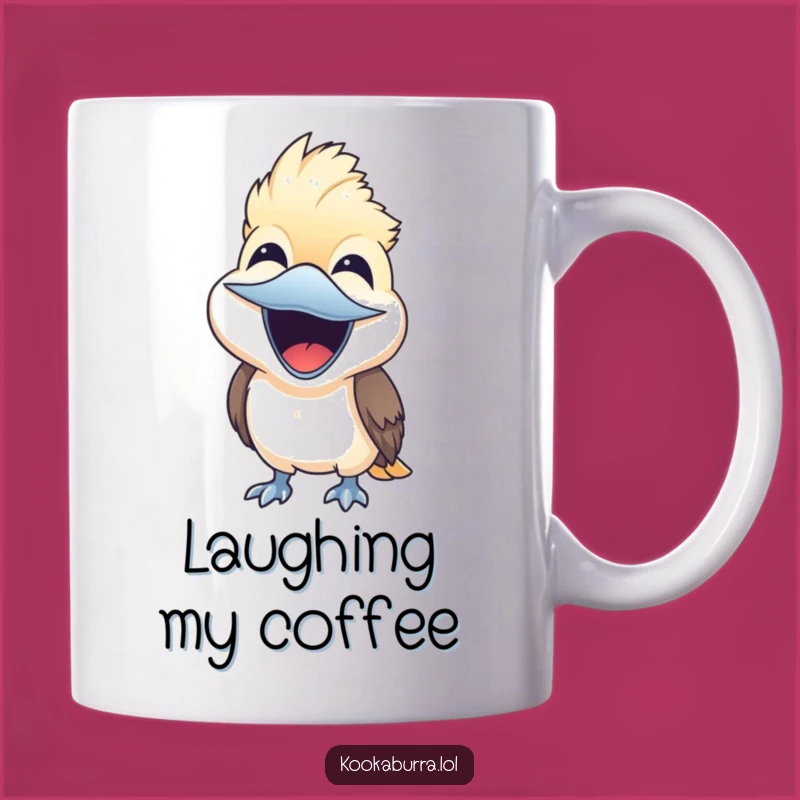 Funny Kookaburra Laugh Mug - Joyful Bird Giggle Gift