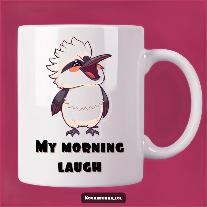 Funny Kawaii Kookaburra Laugh Mug - Hilarious Bird Friend Gift