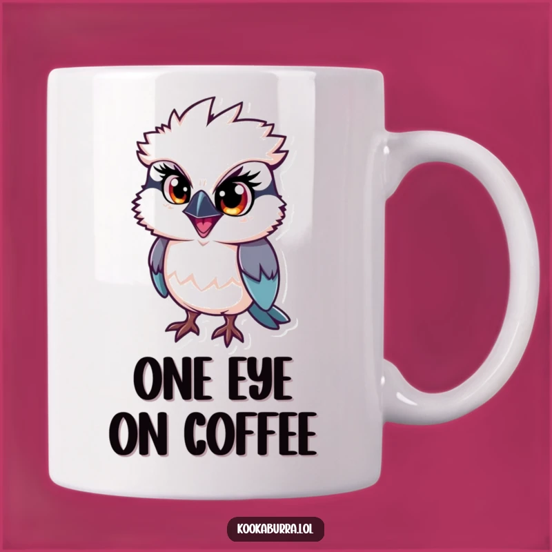 Funny Kookaburra Mug: Mischievous Sparkle Eye Bird, Hilarious Gift