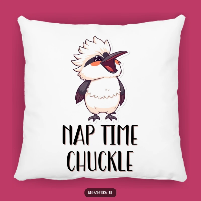 Funny Kawaii Kookaburra Laugh Pillow - Cozy Comfort & Giggles Gift