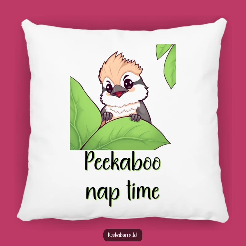Funny Kawaii Kookaburra Pillow - Soft & Cute Decorative Cushion with Curious Bird