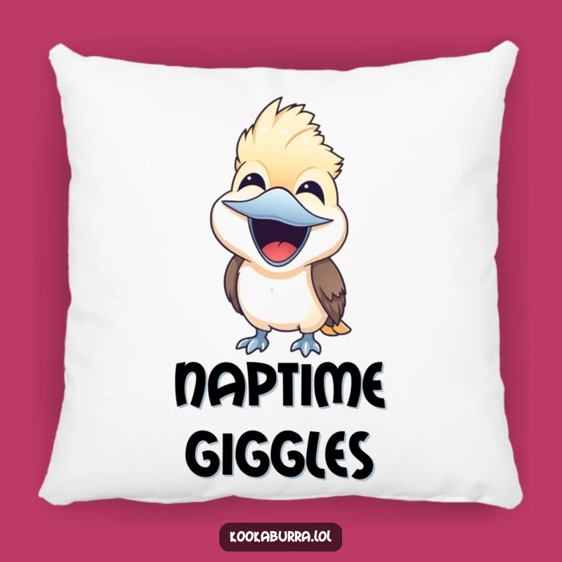 Funny Kookaburra Laugh Pillow - Cozy Joy Cushion Gift