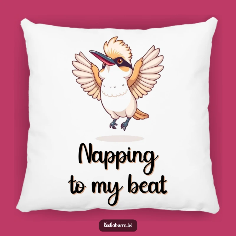 Cozy Funny Kookaburra Dance Pillow: Snuggle Up with Laughter!