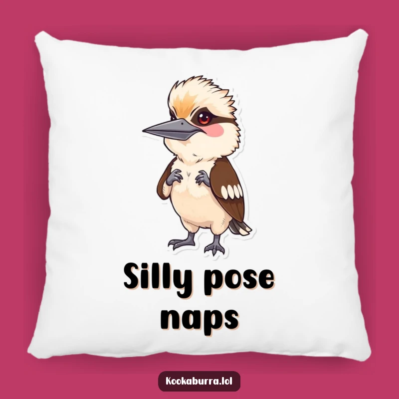 Funny Kookaburra Mimic Pillow: Cuddle Up with Comedy