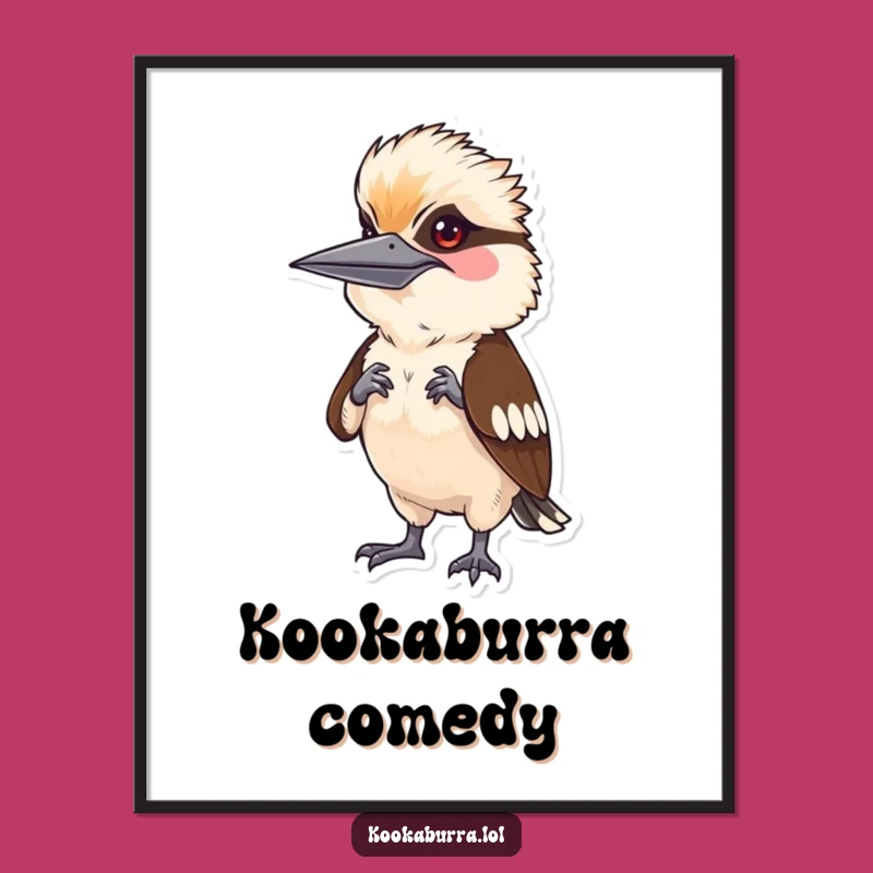 Funny Kookaburra Mimic Digital Art: Instant Laughter for Your Walls