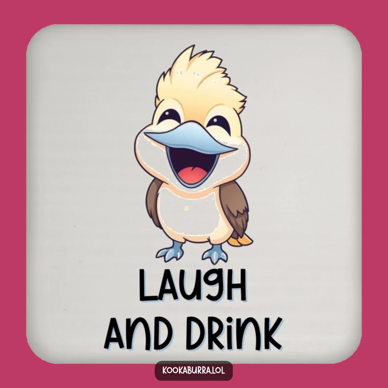 Funny Kookaburra Laugh Coaster - Joyful Surface Saver Gift