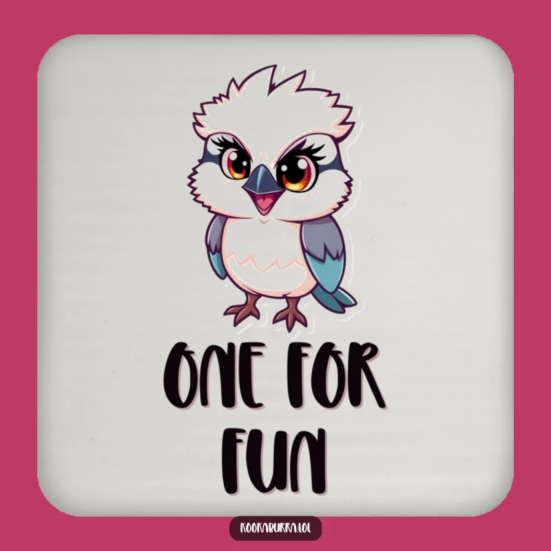Funny Kookaburra Coaster: Mischief Eye Drink Coaster, Humorous Gift Set