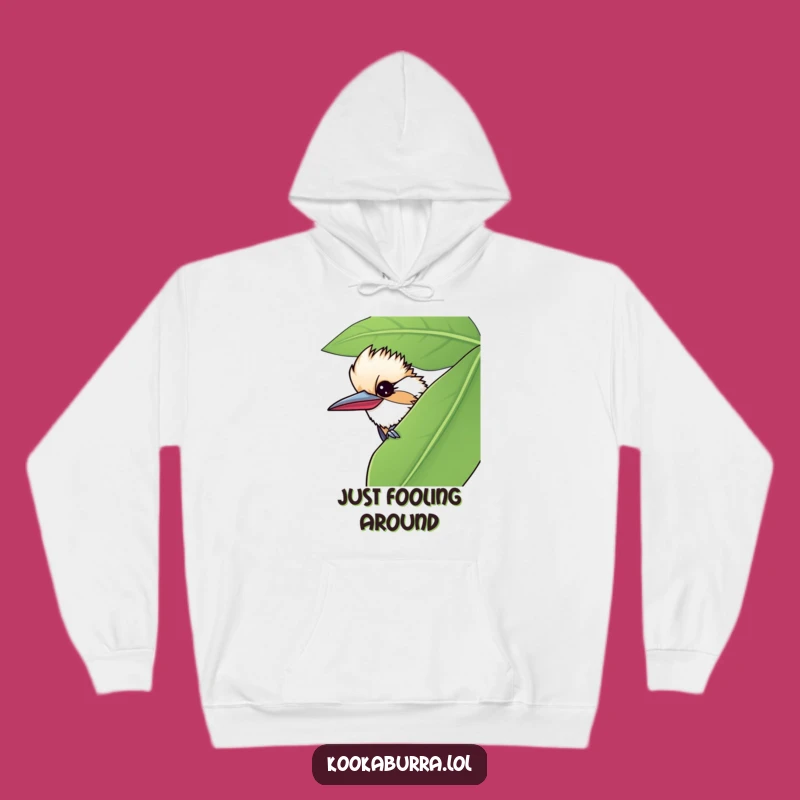 Cozy Funny Kookaburra Hoodie - Wink Leaf Character Gift