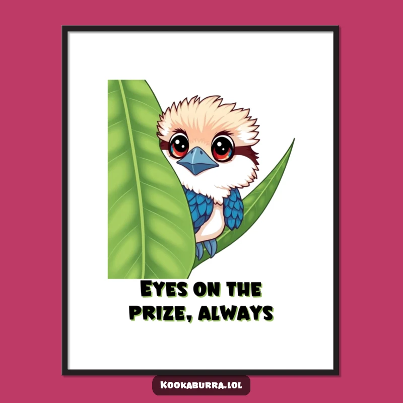 Free Printable Kookaburra Wall Art: Funny Peek Downloadable Decor