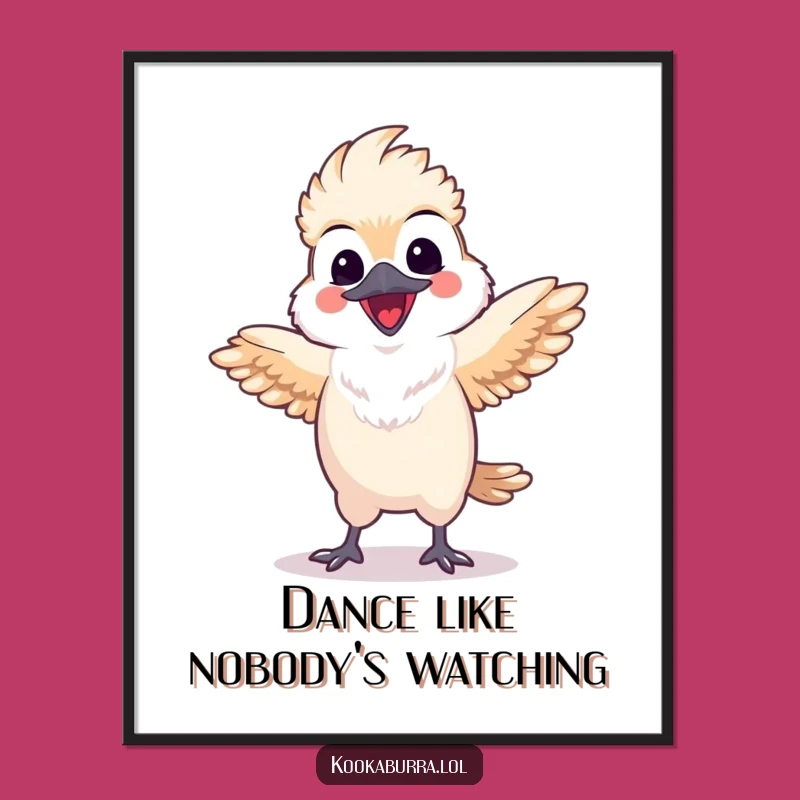 Free Printable Kookaburra Art: Dancing Wings Downloadable Wall Decor