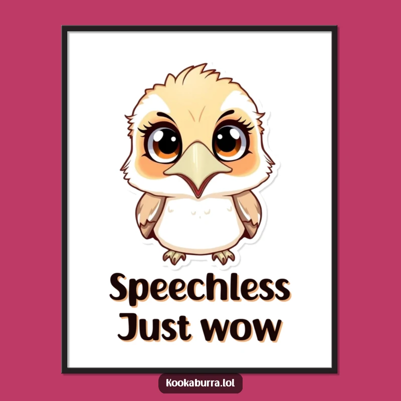 Free Printable Kookaburra Wall Art - Funny Downloadable Decor for a Laugh