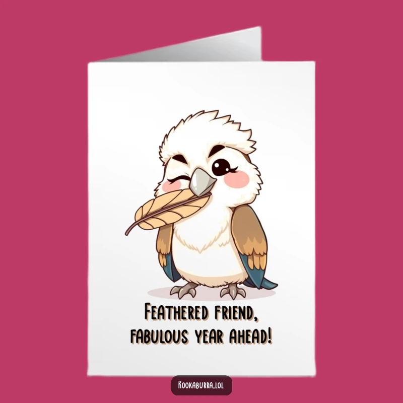 Funny Printable Birthday Card: Winking Kookaburra Free Printable Greeting Card, Perfect Gift