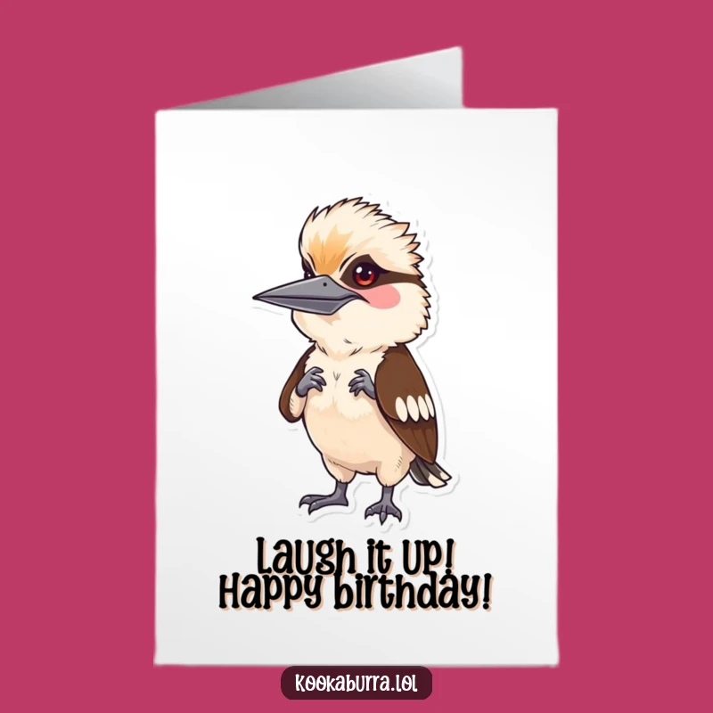 Free Printable Kookaburra Birthday Card: Silly Pose Fun Downloadable Gift
