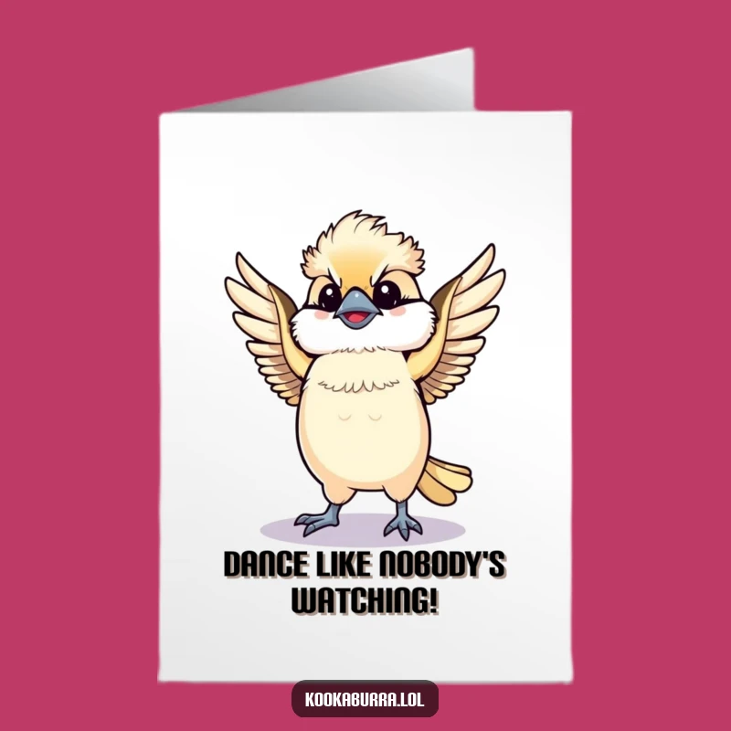 Free Printable Congrats Card: Dancing Kookaburra - Funny Downloadable Celebration