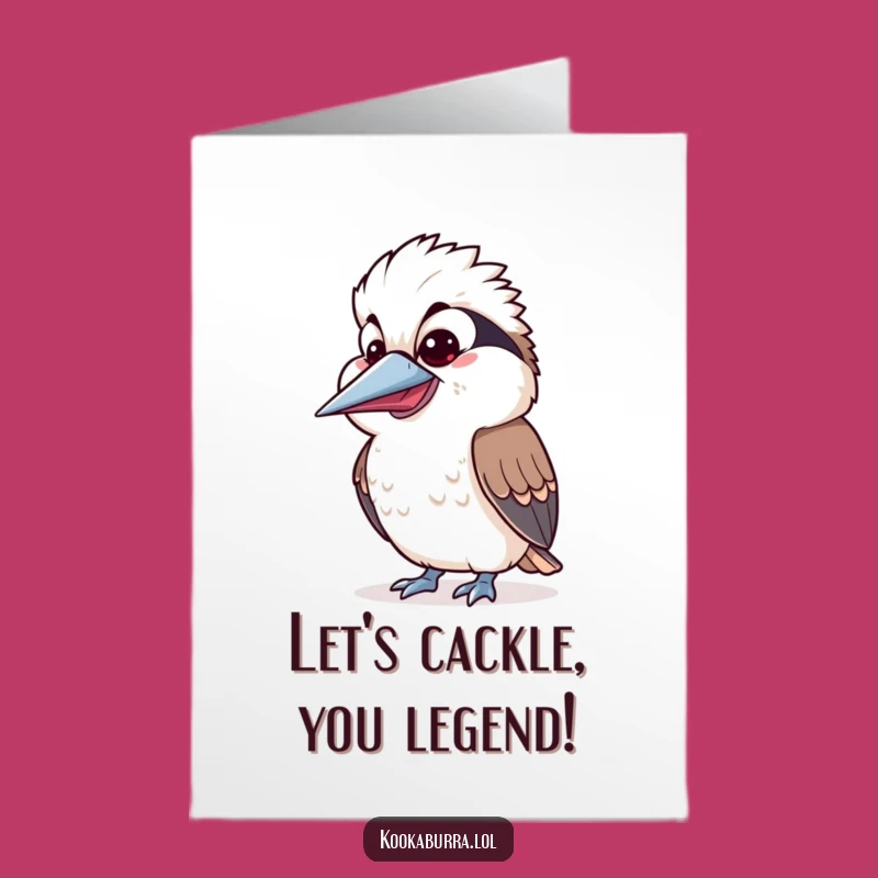 Free Printable Congrats Card: Laughing Kookaburra - Funny Downloadable Celebration