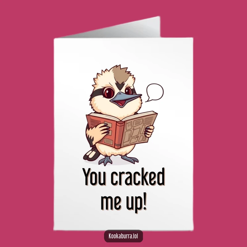 Free Printable Congrats Kookaburra Card - Funny Comic Book Downloadable Gift