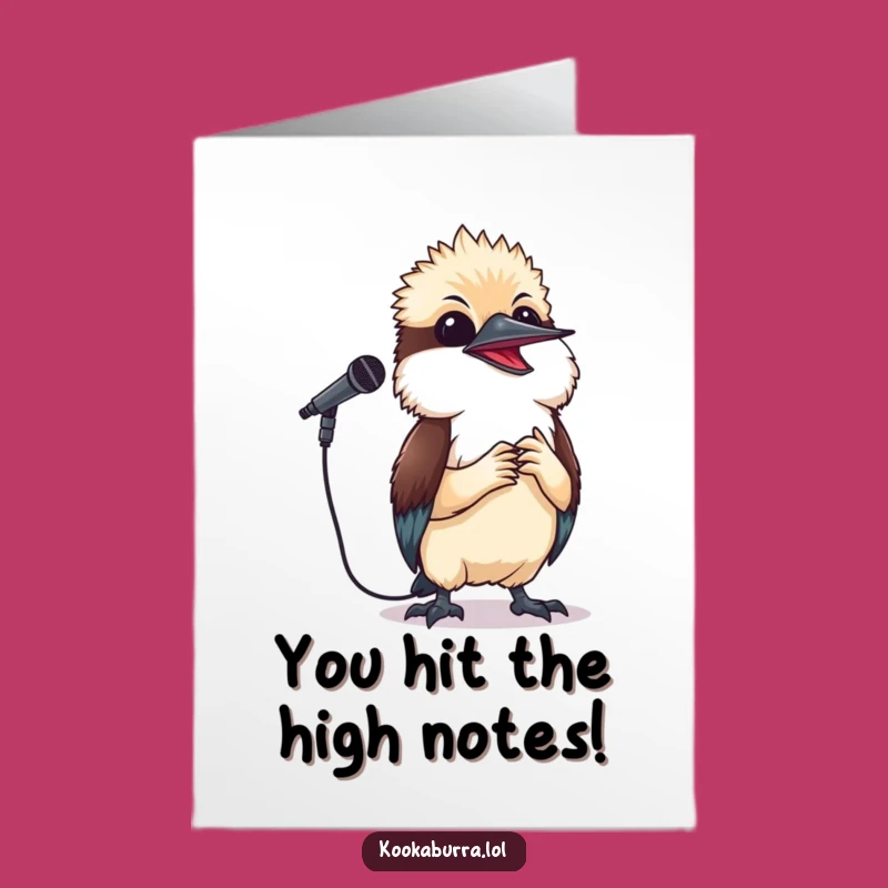 Free Printable Congrats Card: Singing Kookaburra, Downloadable Celebration Song