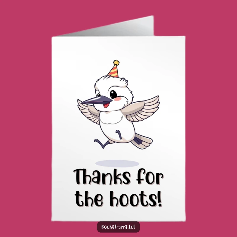Free Printable Thank You Card: Glee Kookaburra, Perfect DIY Downloadable Gift
