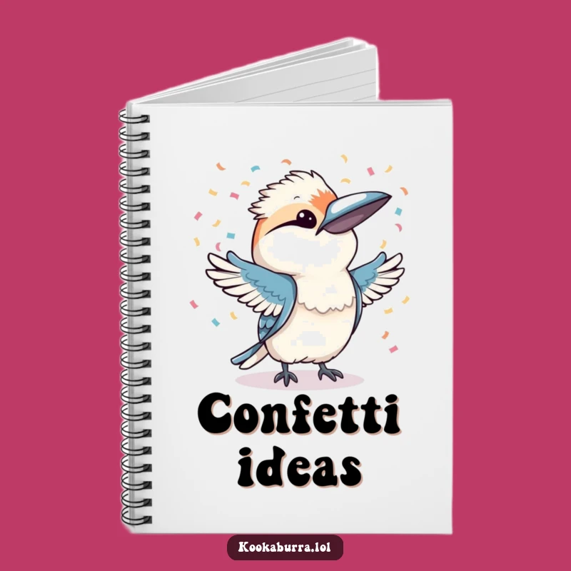 Funny Kookaburra Confetti Notebook: Jot Down Your Celebration Plans