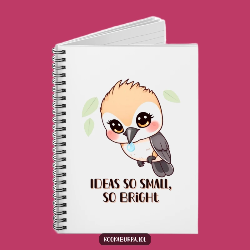 Funny Kookaburra Dewdrop Notebook: Jot Down Ideas with Hilarious Bird Wonder