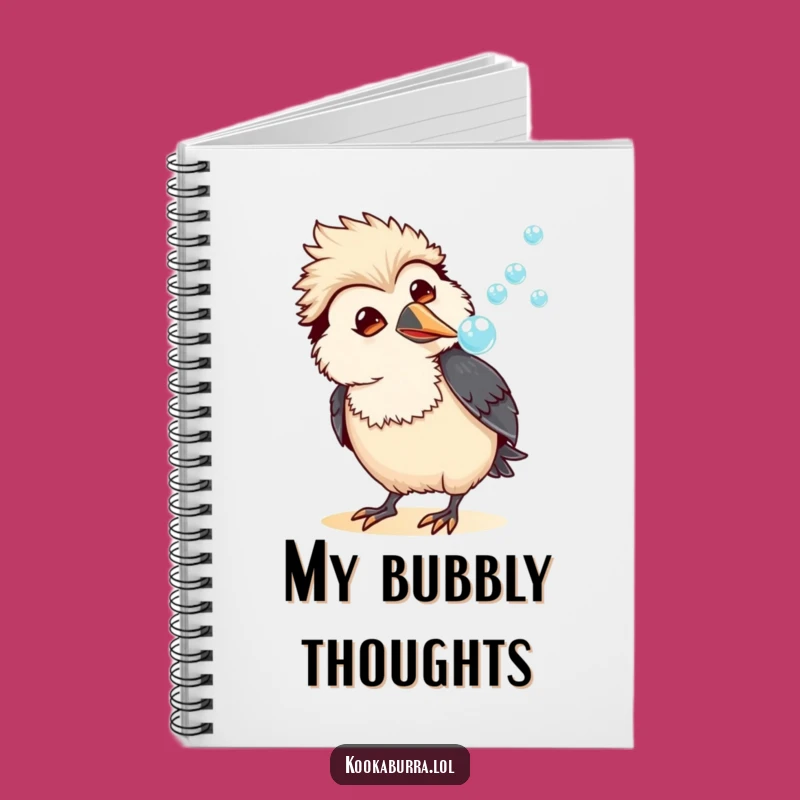 Funny Kookaburra Bubble Notebook: Amused Journal, Lined Pages for Humorous Notes, Ideal Funny Gift