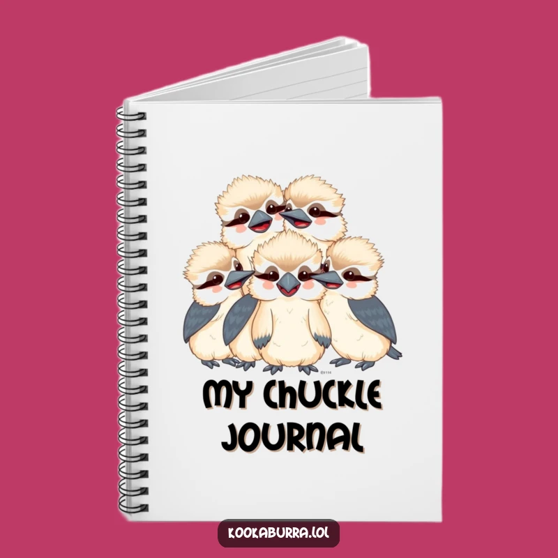 Funny Kookaburra Notebook: Kawaii Bird Giggle Journal, Lined Pages for Humorous Notes, Ideal Funny Gift