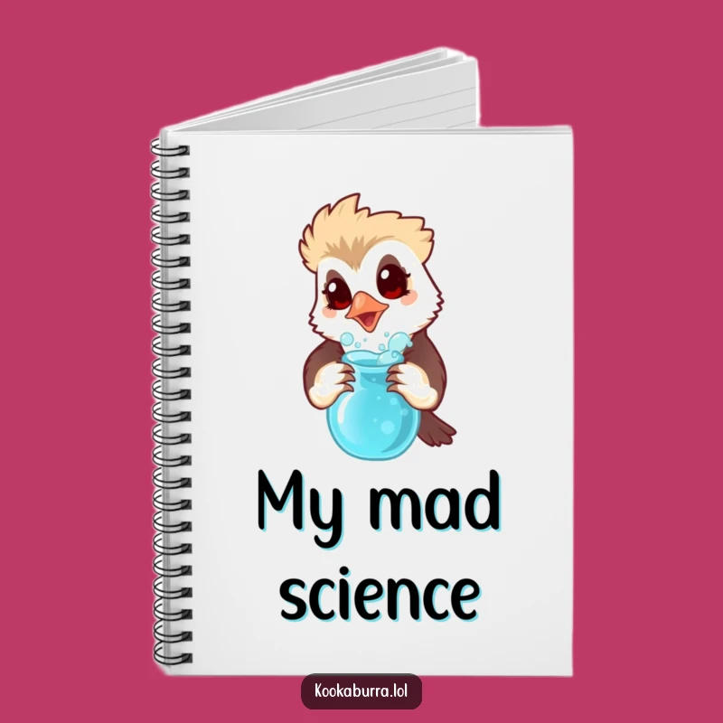 Funny Kookaburra Potion Notebook - Record Your Experiments Gift!