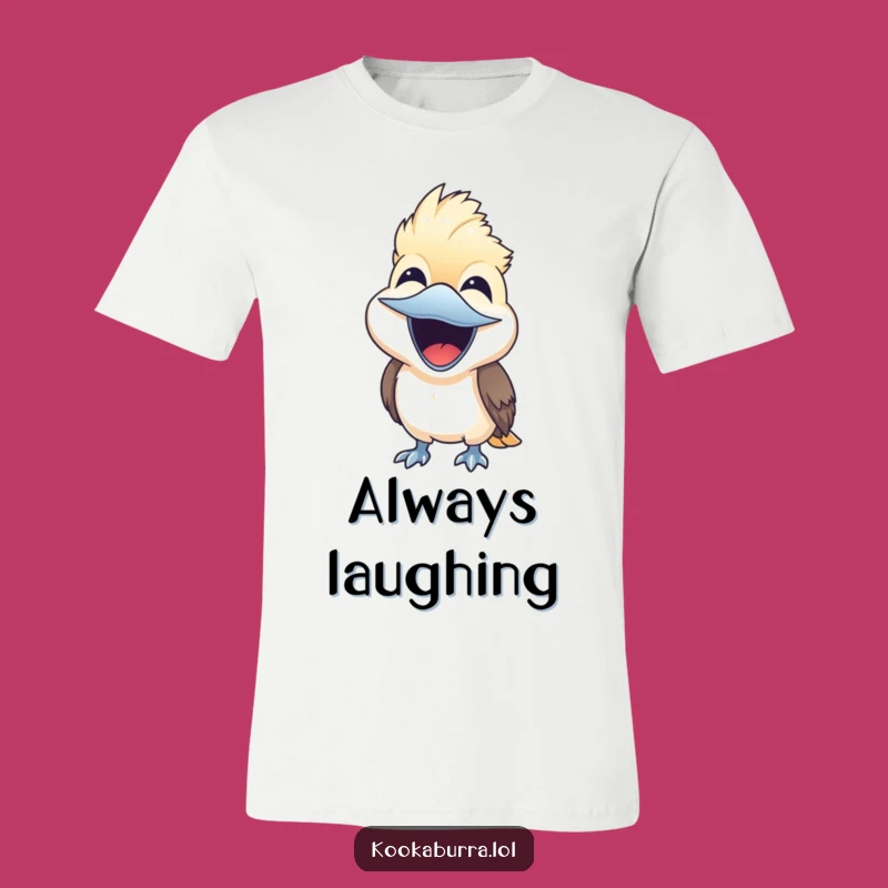 Funny Kookaburra Laugh T-Shirt - Joyful Bird Giggle Tee
