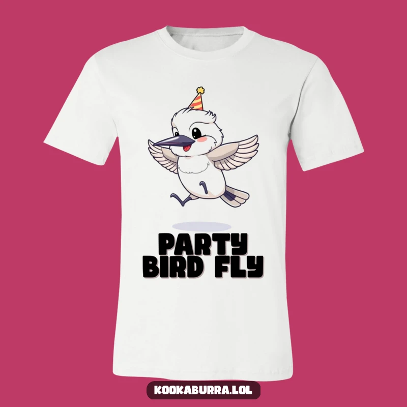 Funny Kookaburra Party Hat T-Shirt: Wear Your Celebration with Joyful Style