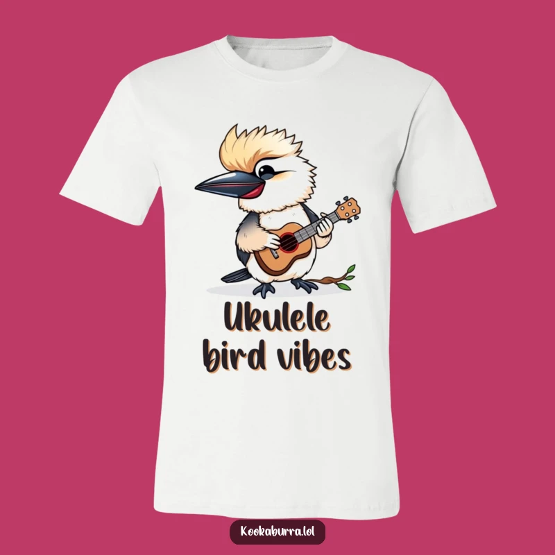 Funny Kookaburra Ukulele Tee - Tiny Instrument Fun Gift!