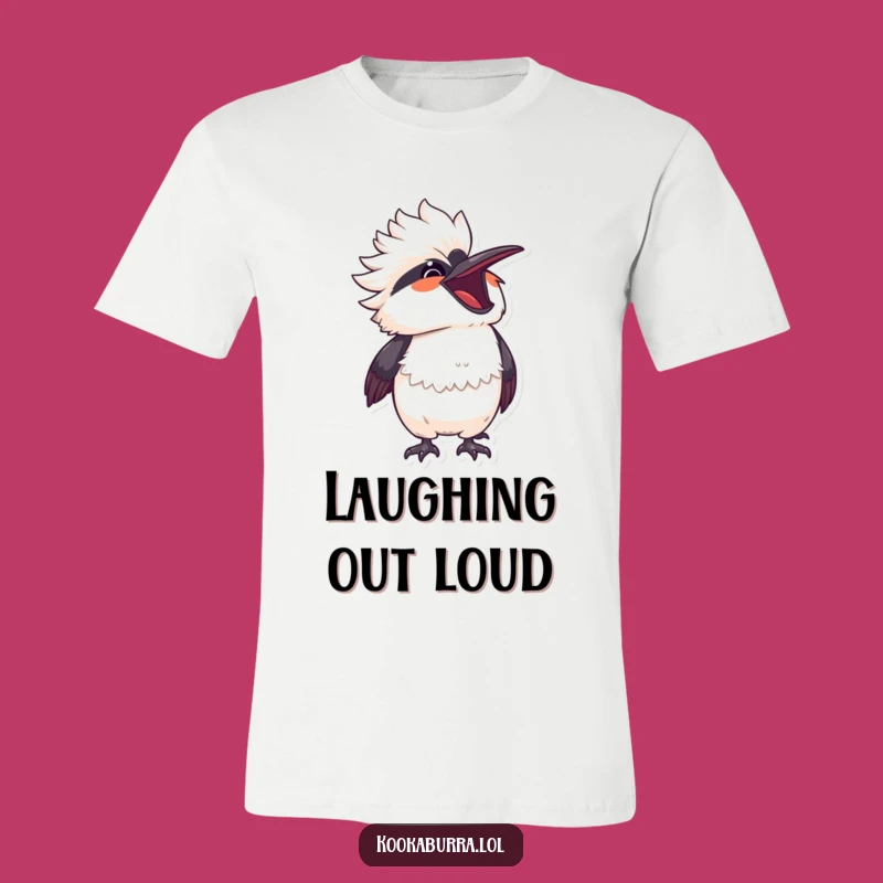 Funny Kawaii Kookaburra Laugh Tee - Joyful Bird Apparel Gift