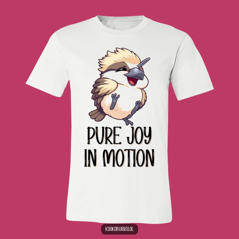 Funny Kawaii Kookaburra T-Shirt: Playful Tumble Design for Hilarious Humor