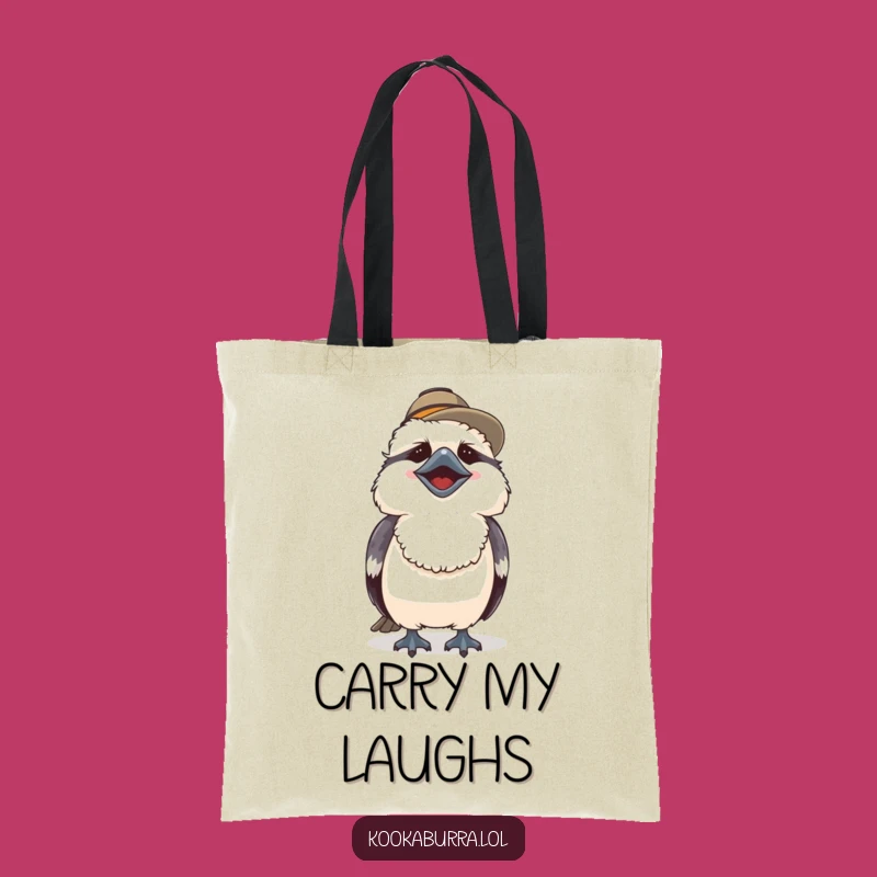 Funny Kookaburra Tote Bag - Cute Laughing Bird Accessory Gift