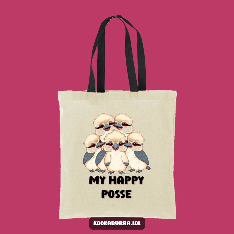 Funny Kookaburra Tote Bag: Kawaii Bird Giggle Carryall, Durable Humorous Accessory, Perfect Funny Gift