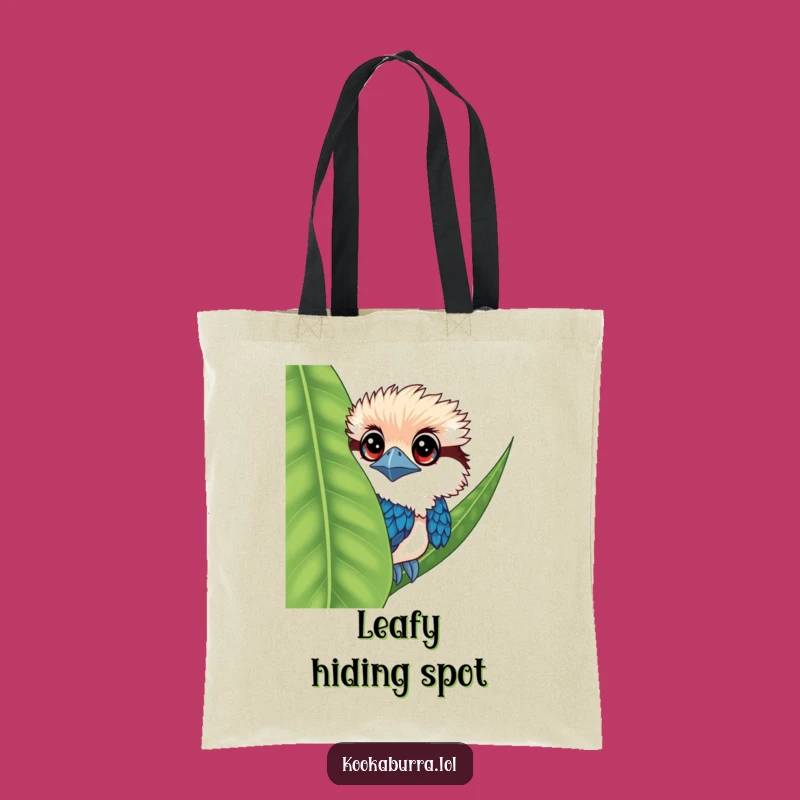 Funny Kookaburra Peeking Tote Bag: Carry Your Curiosity with Style